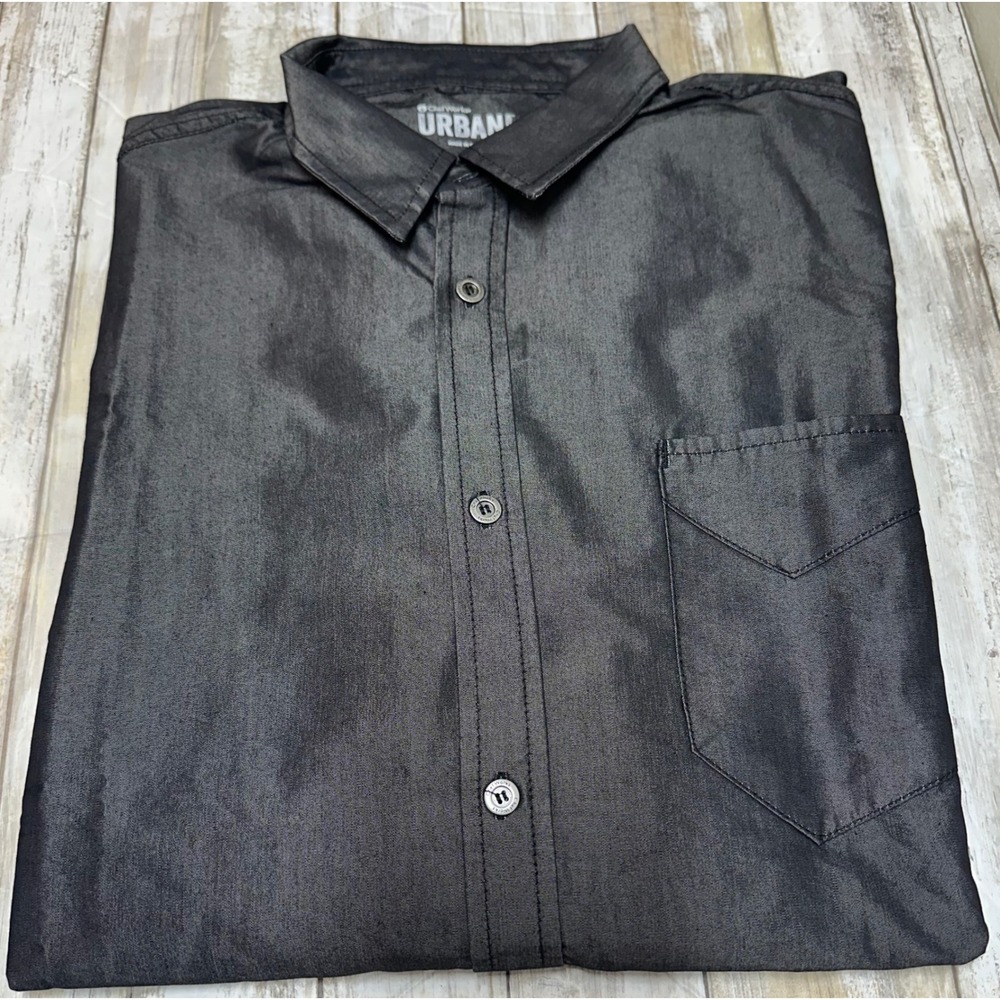 Chef Works Urban collection Chef Shirt Black XL Long Sleeve NWT‎